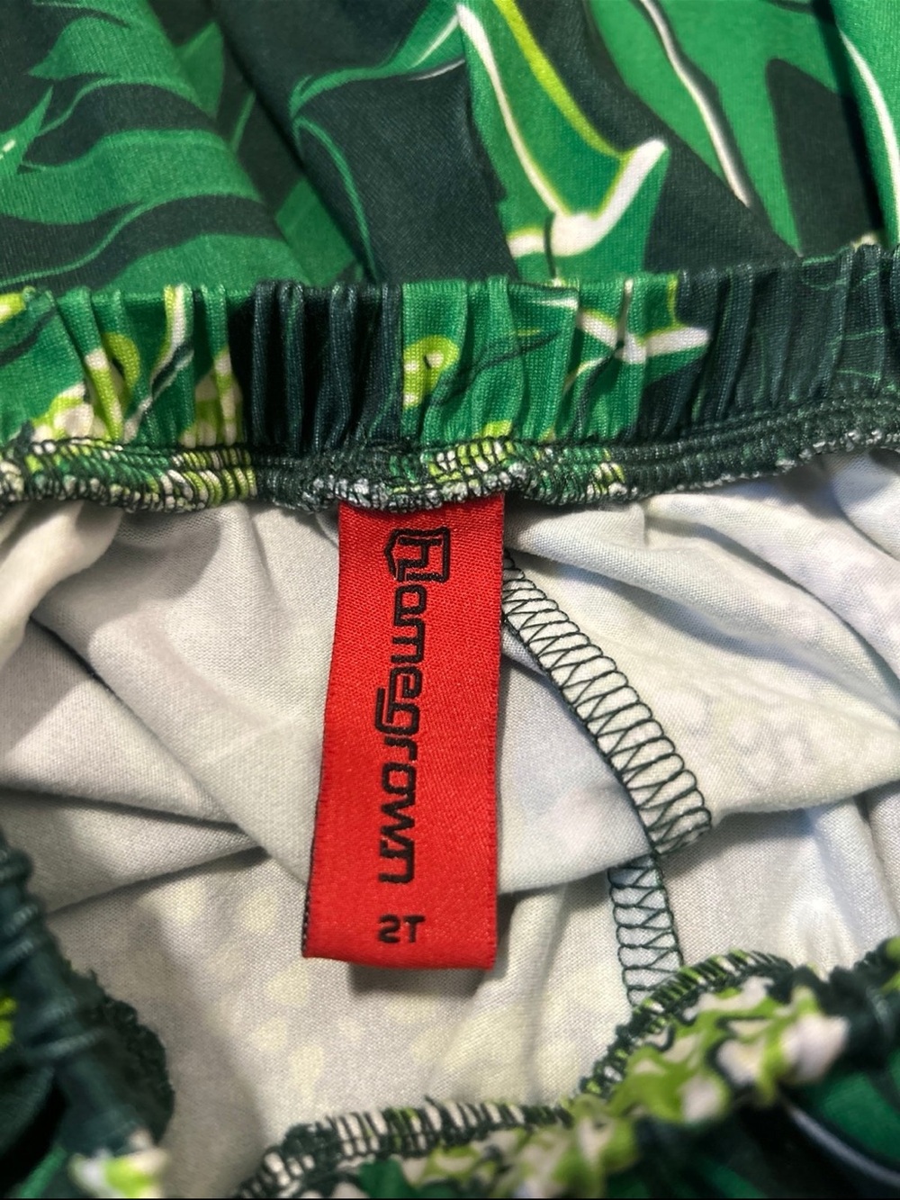 Homegrown Green ‘Ulu Tropical Print Pants size Girls 2T - Picture 3 of 4